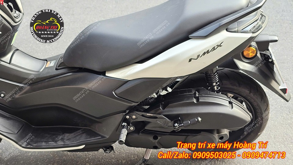 Gác chân phụ HTR nhôm CNC cho xe Yamaha NMAX