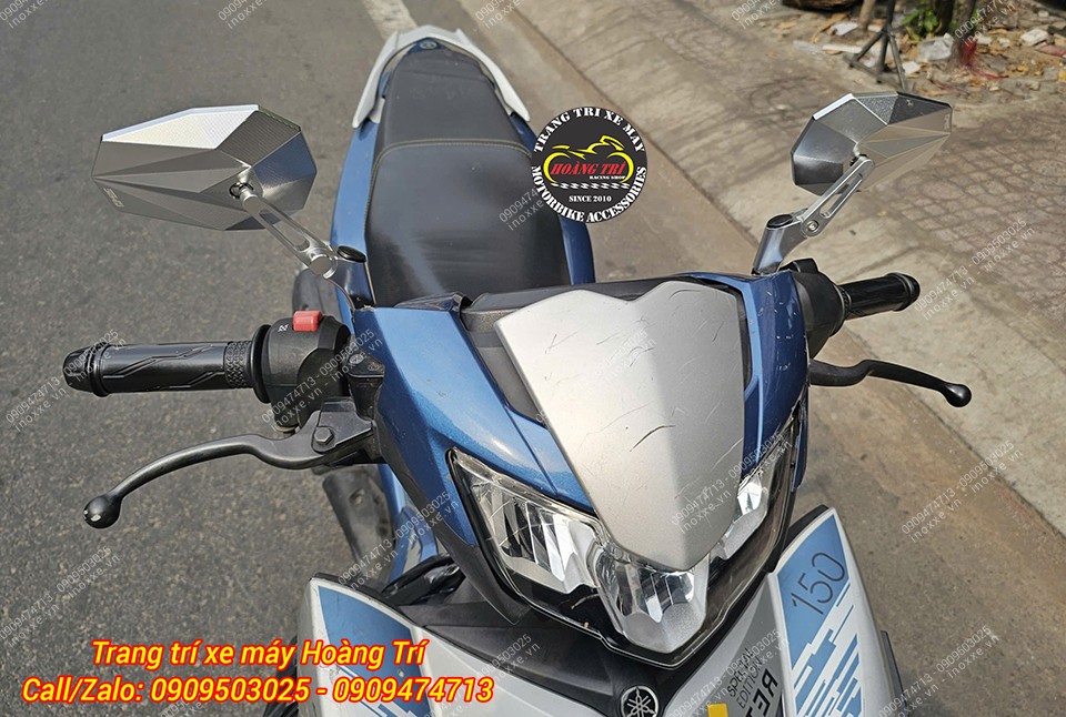 Kính hậu kiểu H2C V5 nhôm CNC