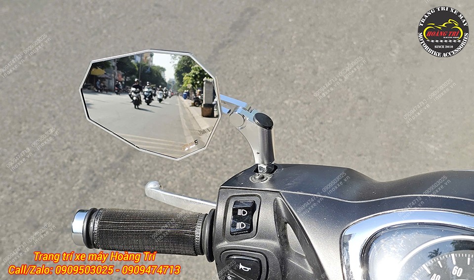 Kính hậu kiểu H2C V5 nhôm CNC