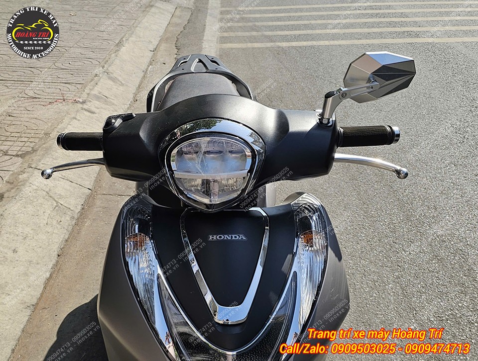 Kính hậu kiểu H2C V5 nhôm CNC