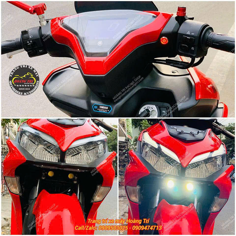 Lắp đèn trợ sáng cho xe NVX
