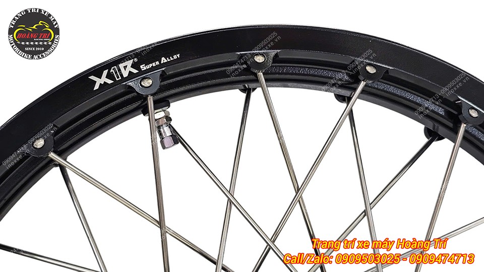 Bộ bánh căm X1R 17 inch lắp chuẩn cho xe PG-1