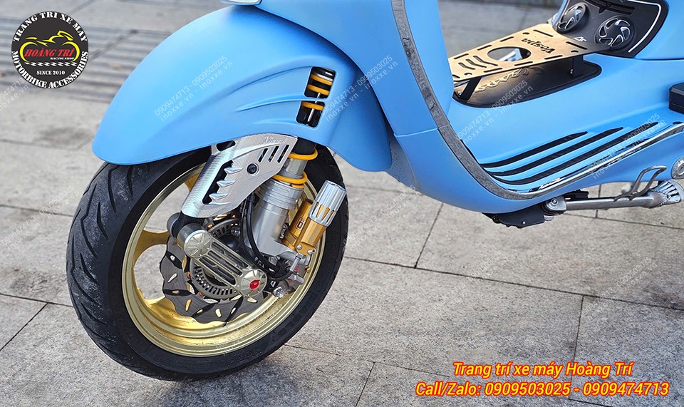 Che phuộc trước Vespa Sprint/Primavera kiểu JS nhôm CNC