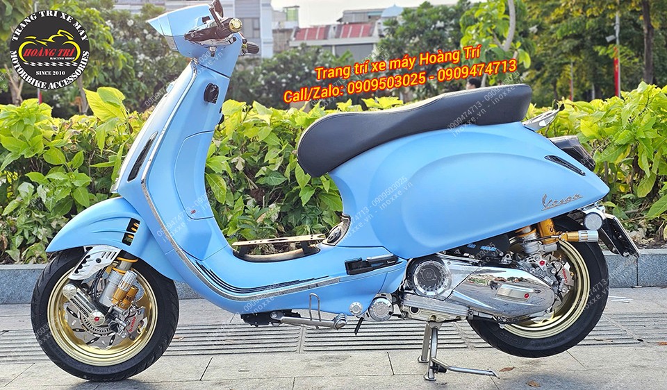 Che phuộc trước Vespa Sprint/Primavera kiểu JS nhôm CNC