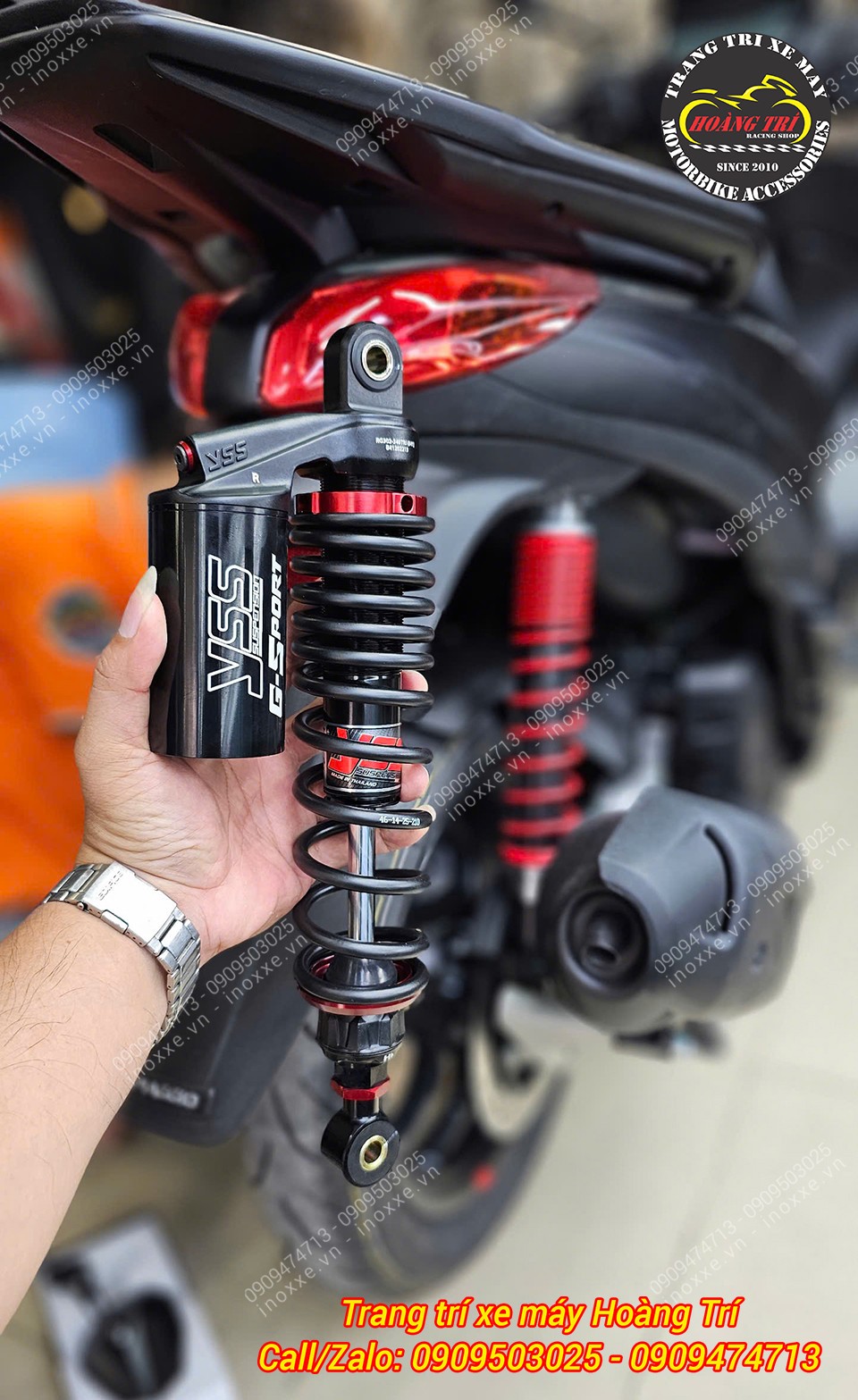 Phuộc bình dầu YSS G-Sport lắp cho xe Medley