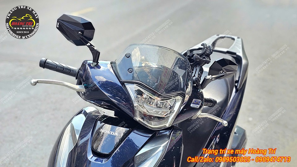 Kính hậu kiểu H2C V5 nhôm CNC