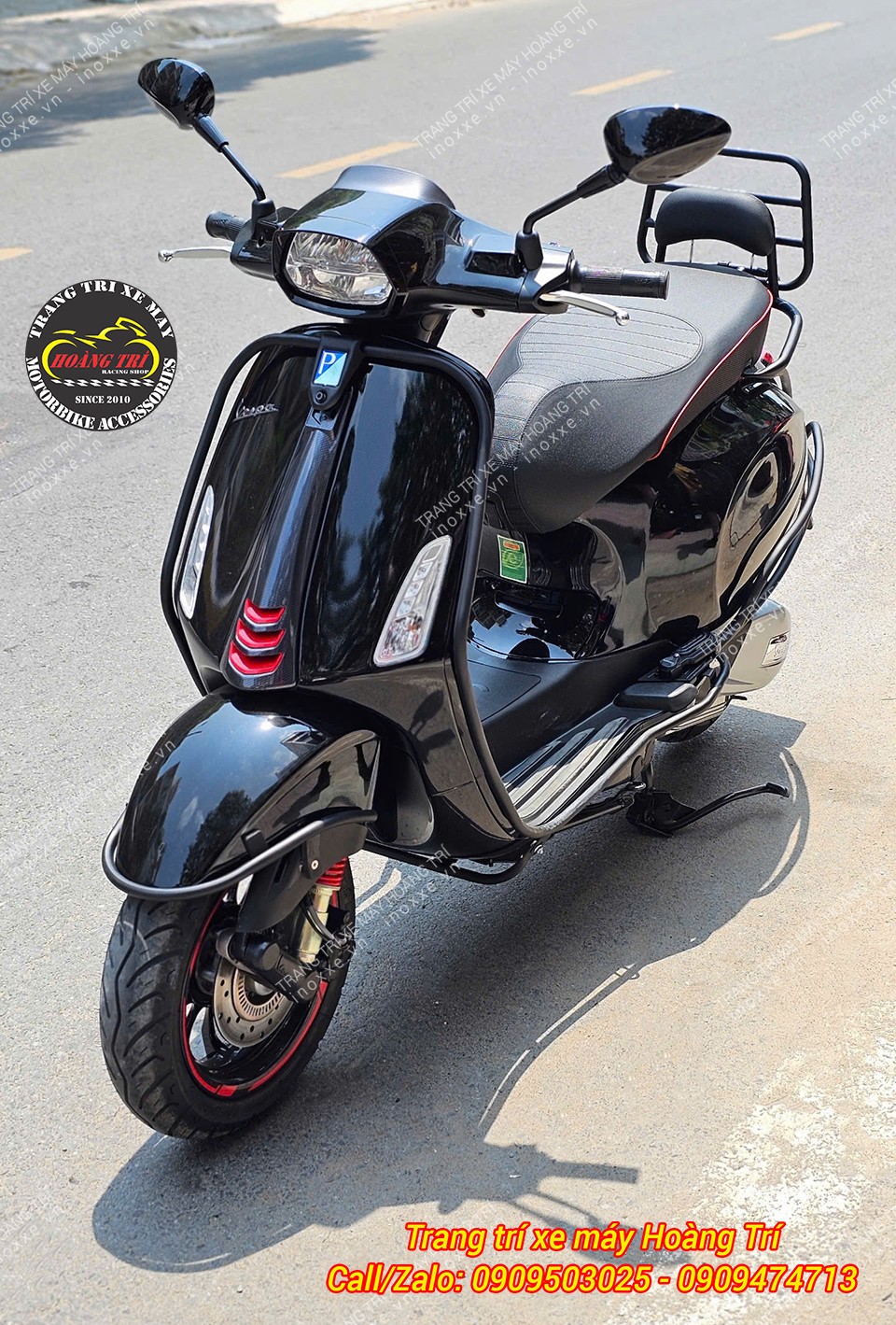 Baga sau Vespa Primaver/Vespa Sprint có quai sơn tĩnh điện