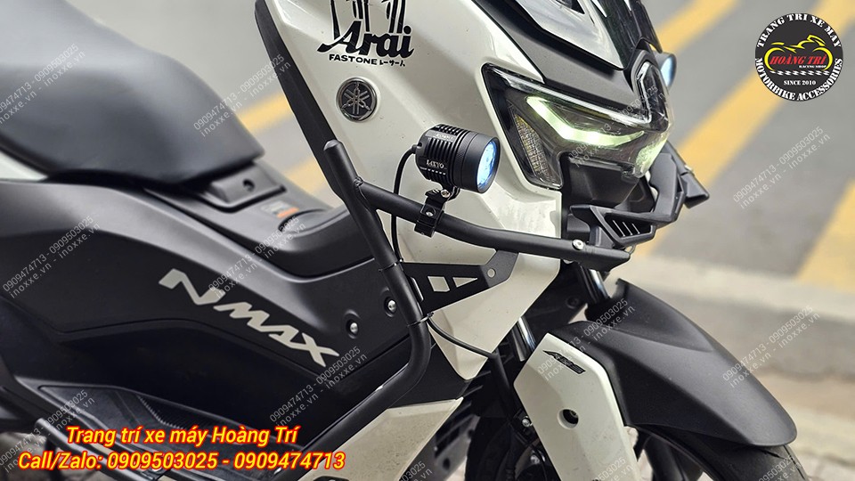 Lắp đèn trợ sáng cho xe Yamaha NMax
