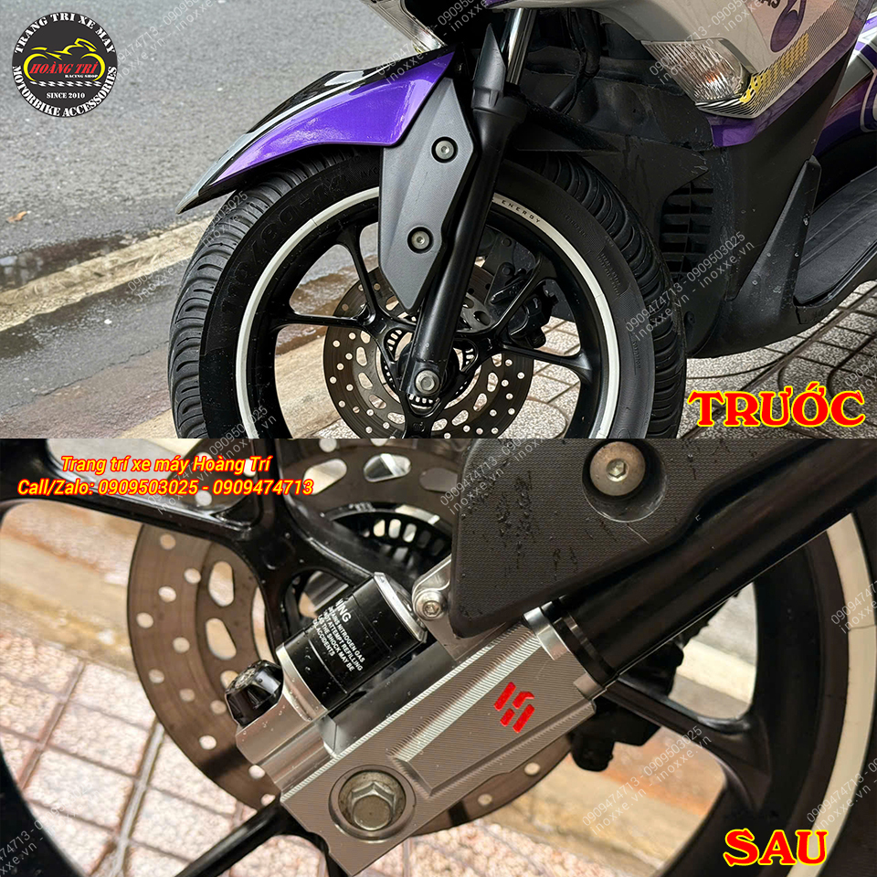 Phuộc trước Kingham Yahama NVX