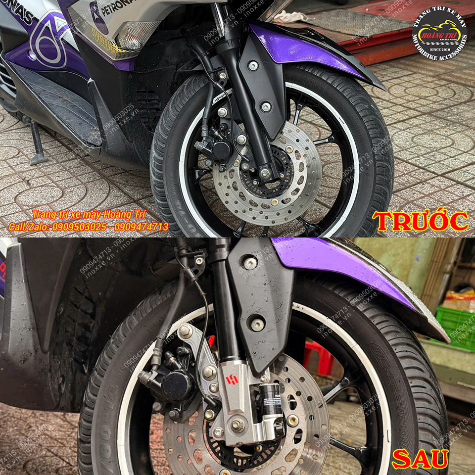 Phuộc trước Kingham Yahama NVX