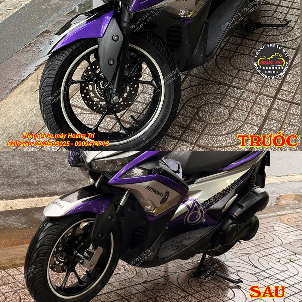 Phuộc trước Kingham Yahama NVX