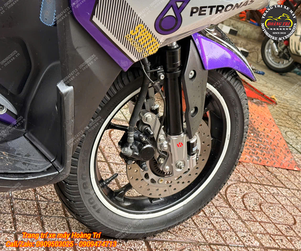 Phuộc trước Kingham Yahama NVX