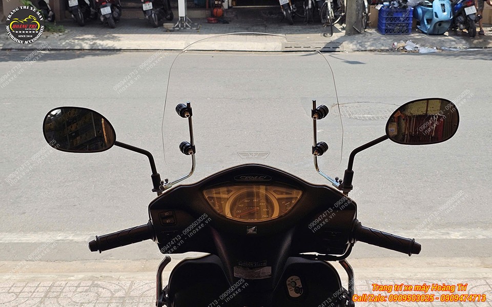 Kính chắn gió cao cho xe Lead