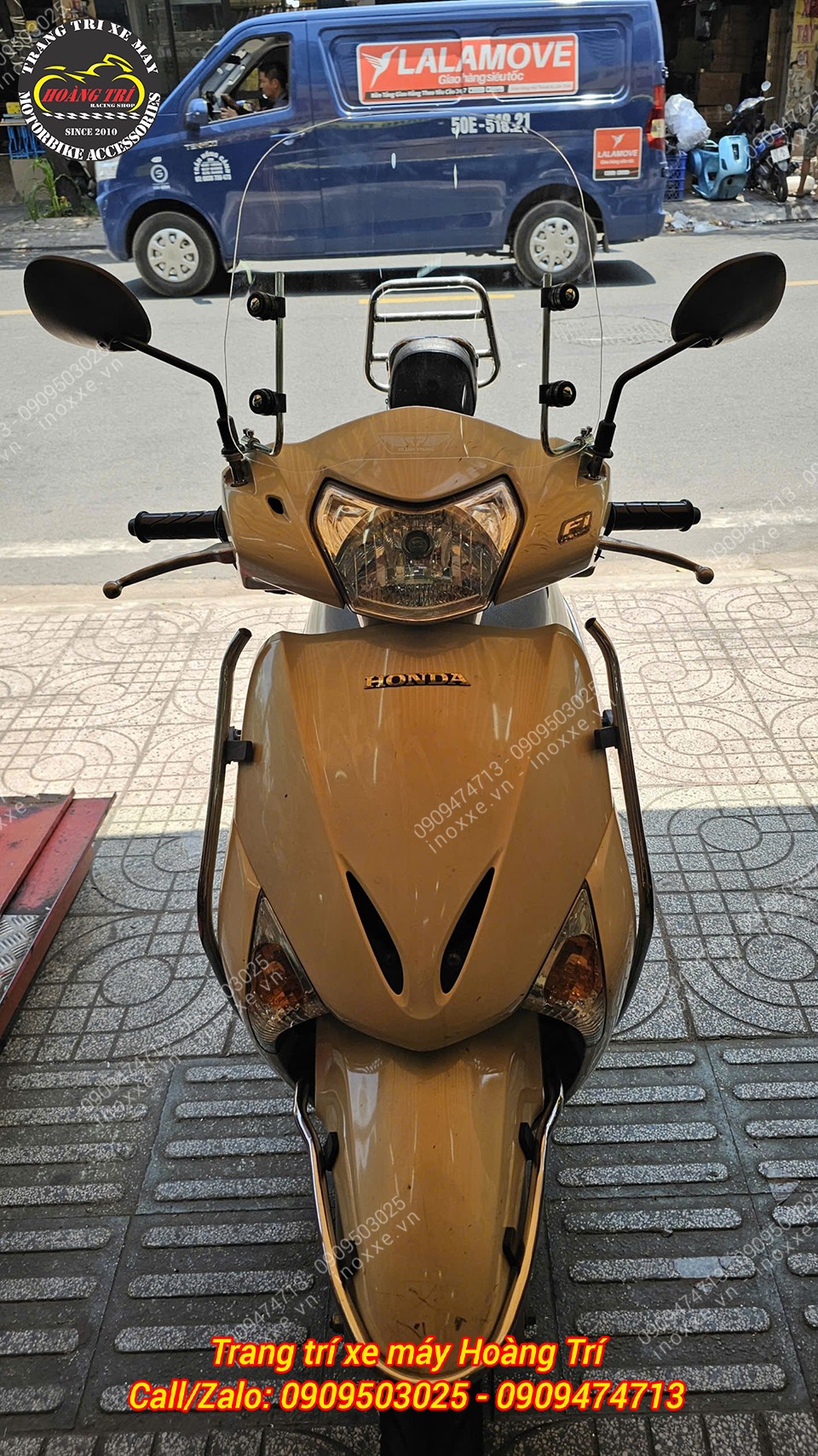 Kính chắn gió cao cho xe Lead