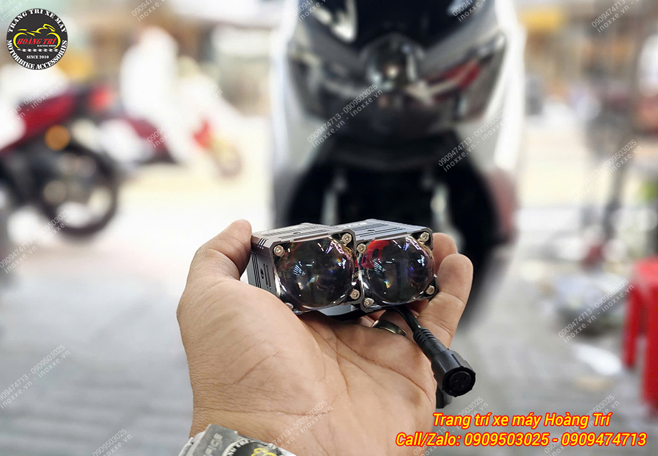 Lắp đèn trợ sáng cho xe Yamaha NMax