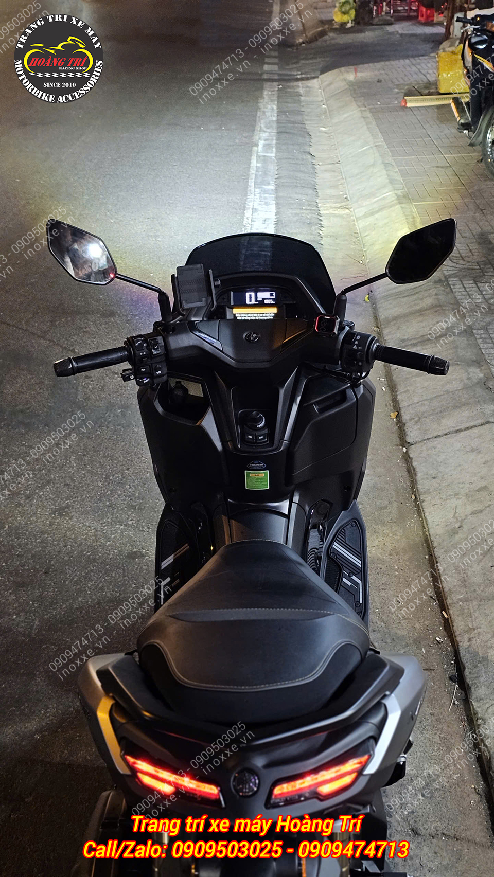 Lắp đèn trợ sáng cho xe Yamaha NMax