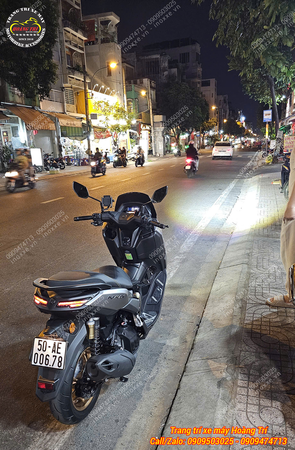 Lắp đèn trợ sáng cho xe Yamaha NMax