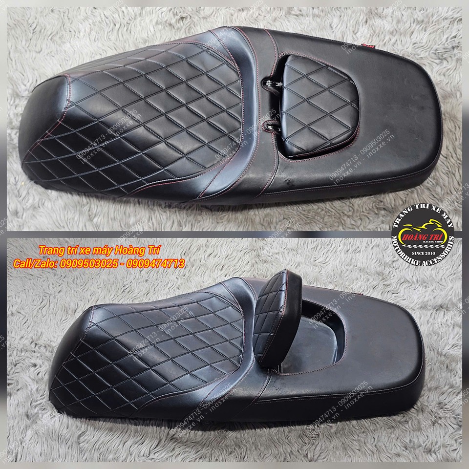 Yên xe SH độ 2 tầng tựa lưng bật gấp