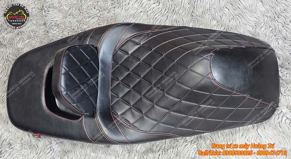 Yên xe SH độ 2 tầng tựa lưng bật gấp