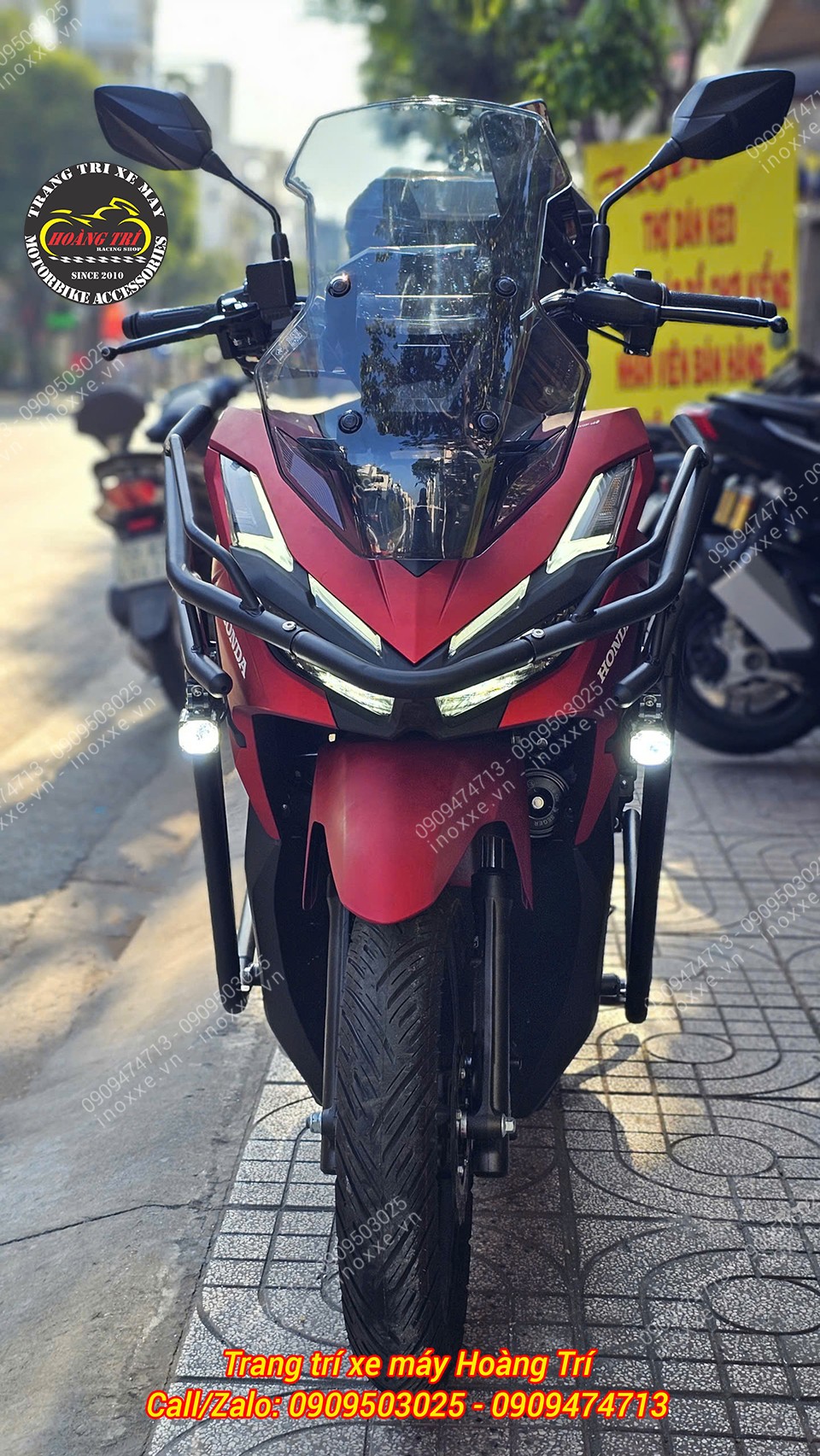 Kính chắn gió ADV-Zhi.Pat độ cho xe Vario 125/150 2025-2026