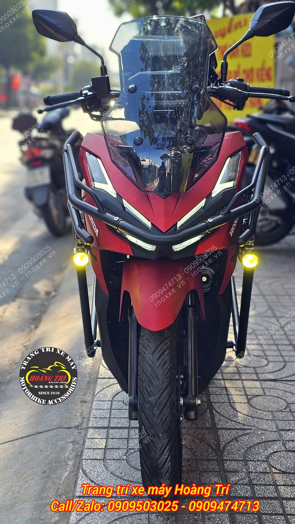 Kính chắn gió ADV-Zhi.Pat độ cho xe Vario 125/150 2025-2026