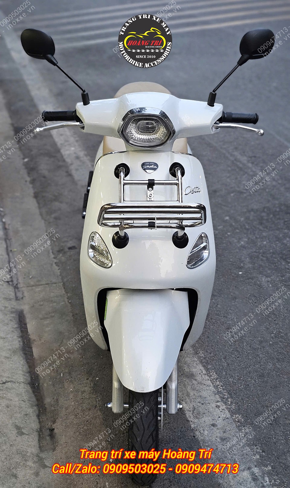 Baga trước Yadea Osta