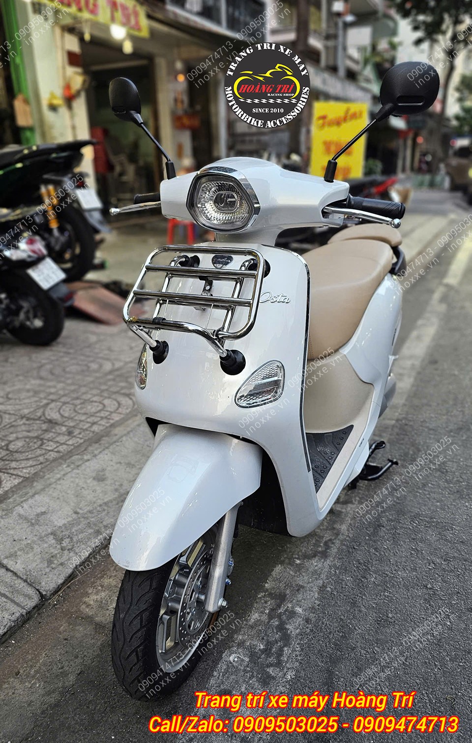 Baga trước Yadea Osta