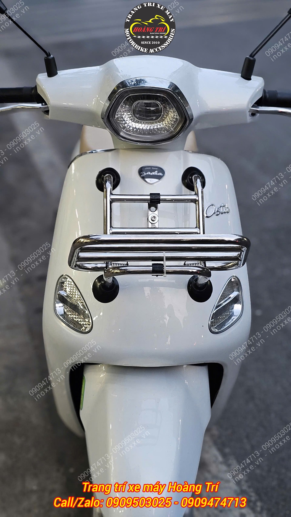 Baga trước Yadea Osta