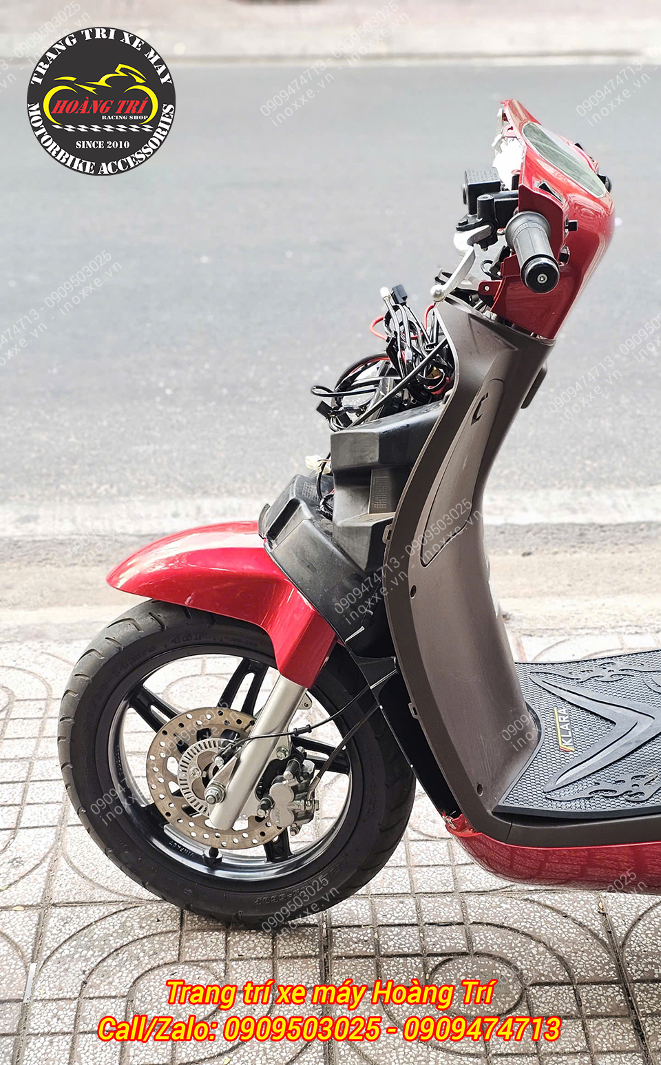 Độ phanh ABS cho xe máy điện Vinfast Klara