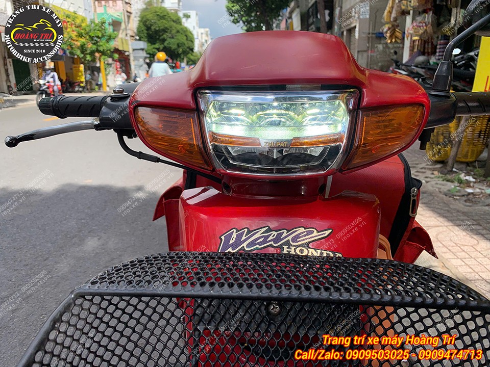 Đèn 2 tầng Zhi.Pat lắp cho xe Wave nhỏ