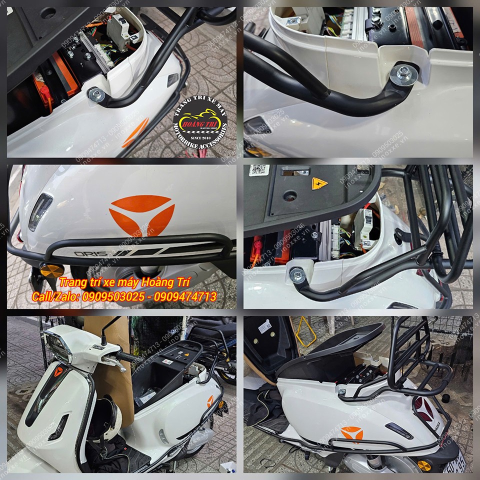 Baga sau kiểu Vespa độ cho xe máy điện Yadea