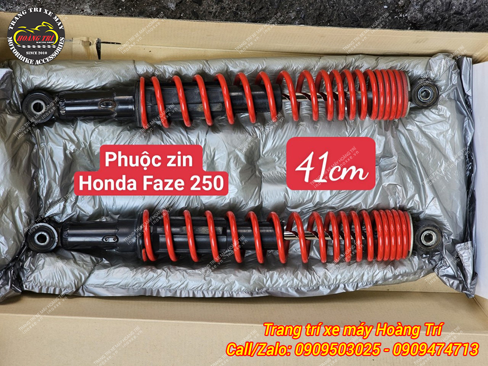 Phuộc bình dầu YSS G-Sport độ cho xe Honda Faze 250