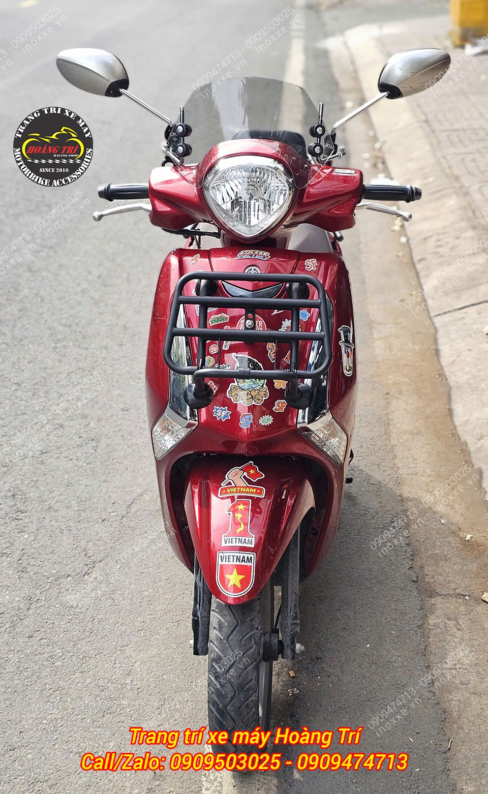 Baga trước xe Yamaha Latte kiểu Vespa