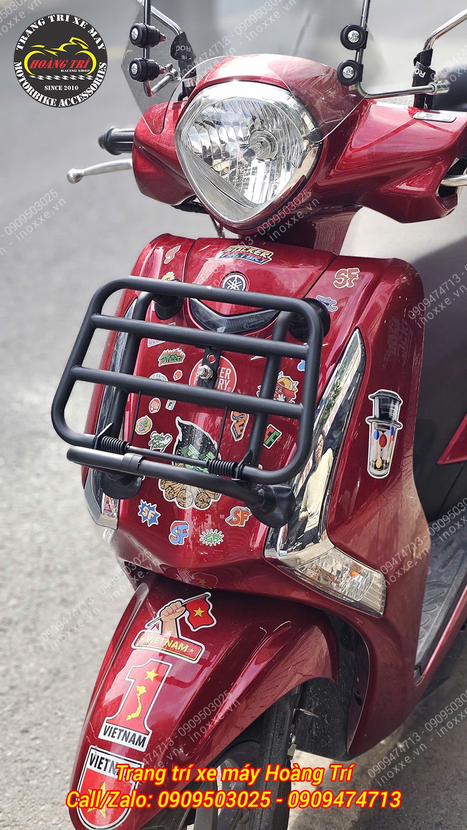 Baga trước xe Yamaha Latte kiểu Vespa