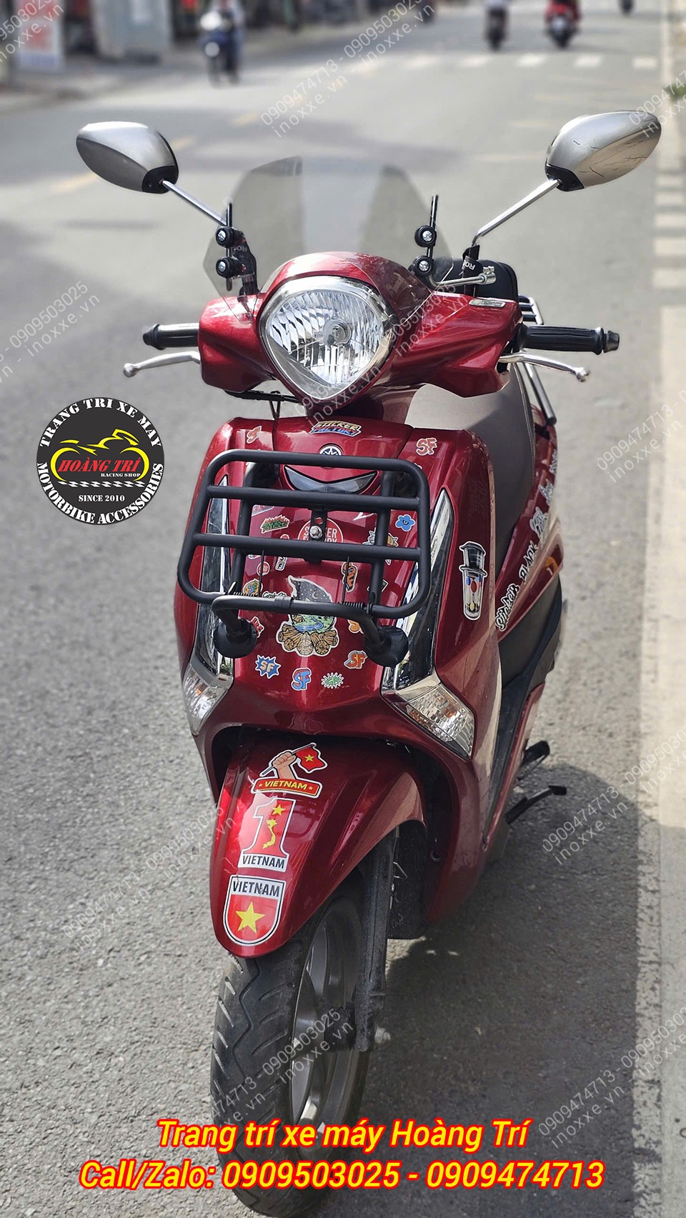 Baga trước xe Yamaha Latte kiểu Vespa