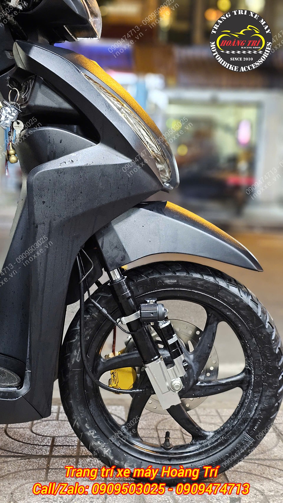 Phuộc KingHam nhôm CNC độ cho xe Vision