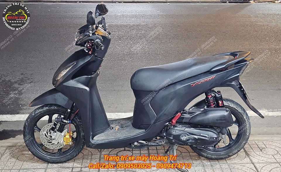 Phuộc KingHam nhôm CNC độ cho xe Vision