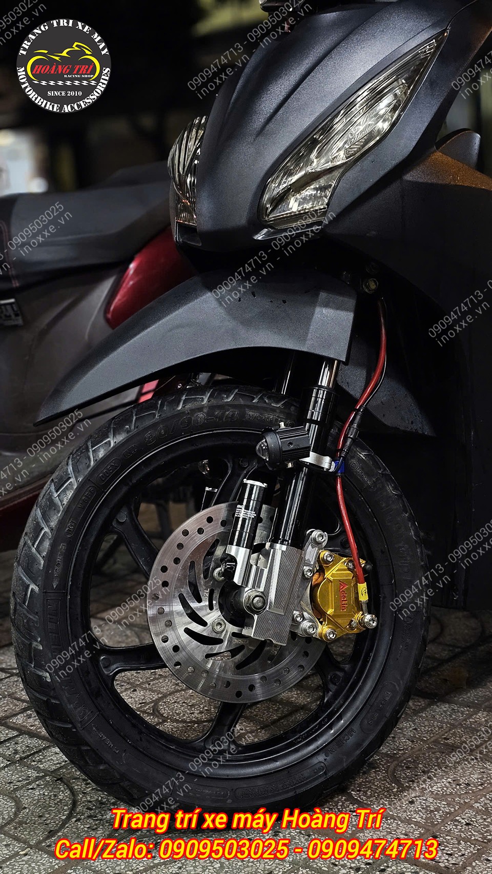 Phuộc KingHam nhôm CNC độ cho xe Vision