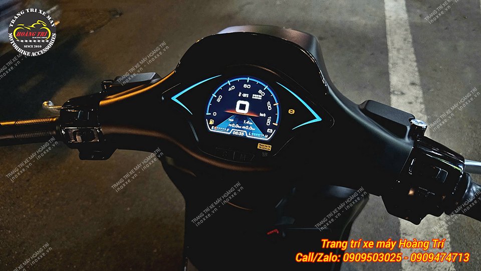 Cụm đồng hồ full LCD 2024 dành cho Vespa Sprint/Primavera