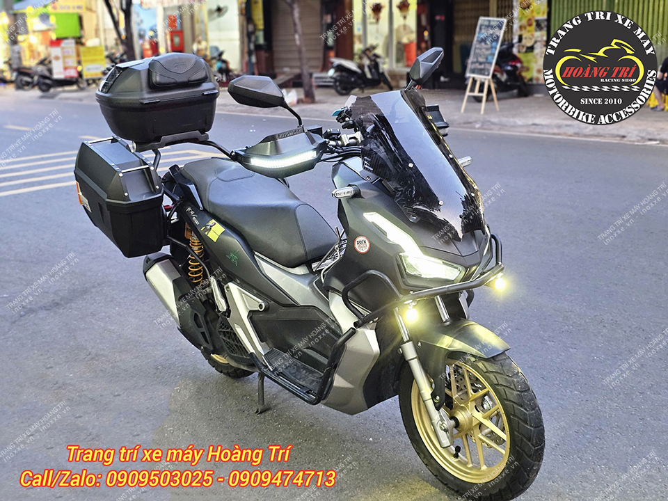 Bảo vệ tay lái MotoWolf chính hãng có đèn xi nhan