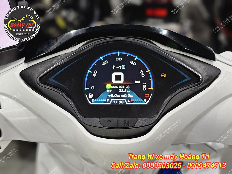 Độ đồng hồ Vespa Full LCD cho xe Future Led/Wave i 125