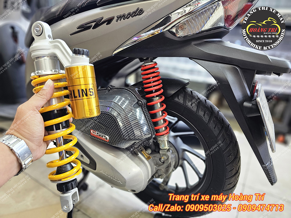 Phuộc Ohlins HO231 chính hãng lắp cho xe SH Mode