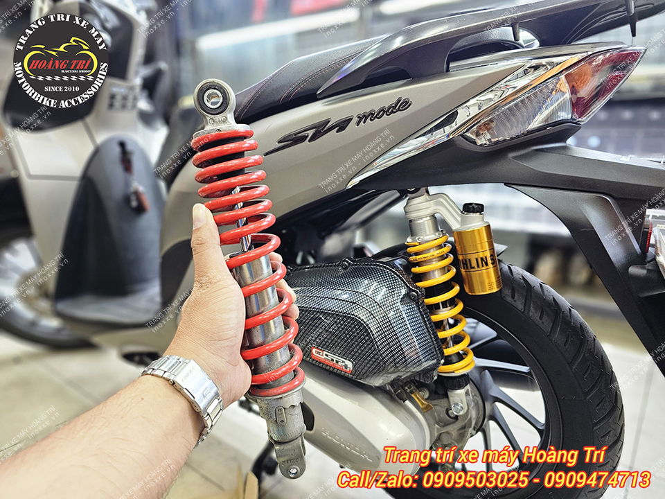 Phuộc Ohlins HO231 chính hãng lắp cho xe SH Mode