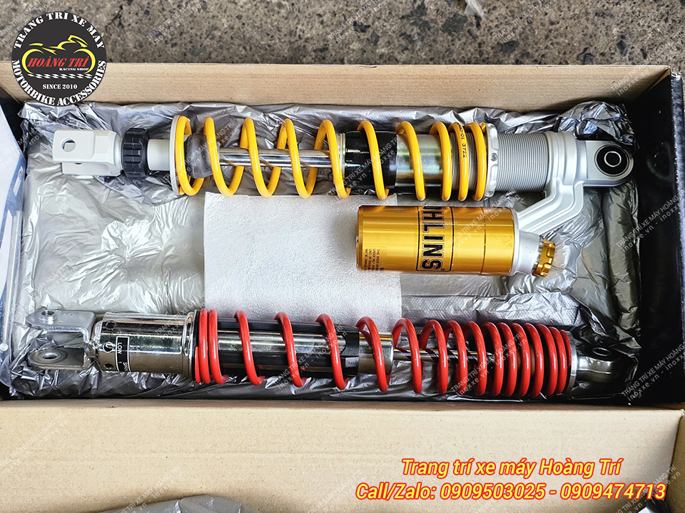 Phuộc bình dầu Ohlins HO 817 chính hãng lắp chuẩn Sh 300i, Sh 350i