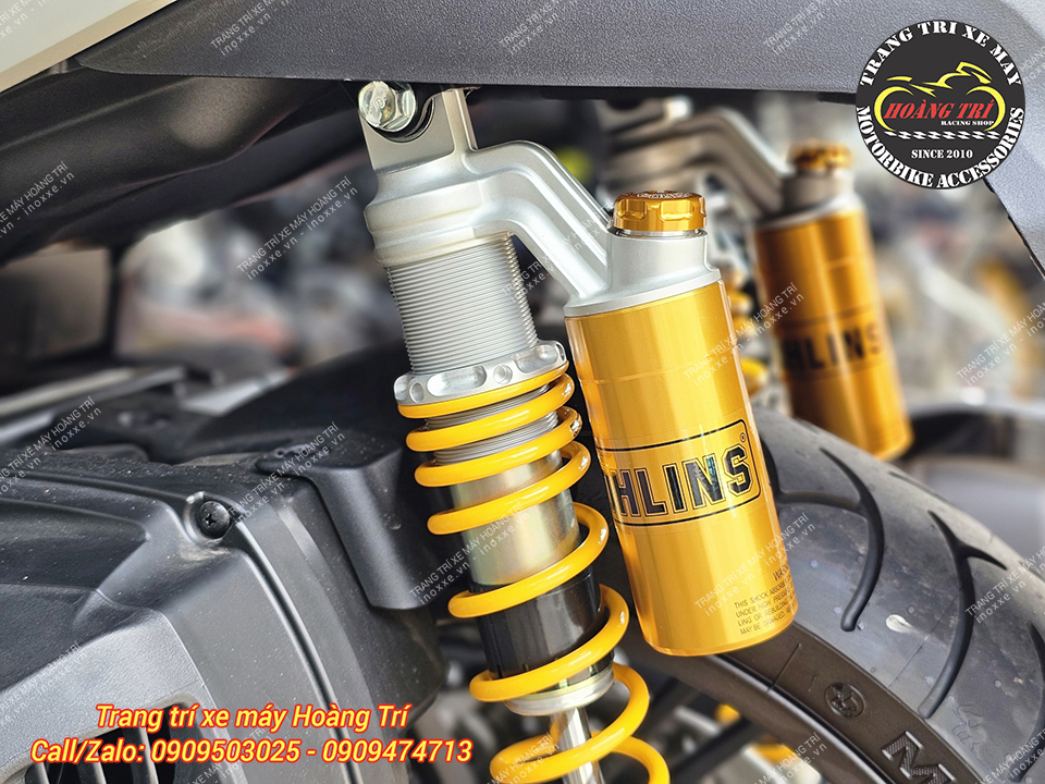 Phuộc bình dầu Ohlins HO 817 chính hãng lắp chuẩn Sh 300i, Sh 350i