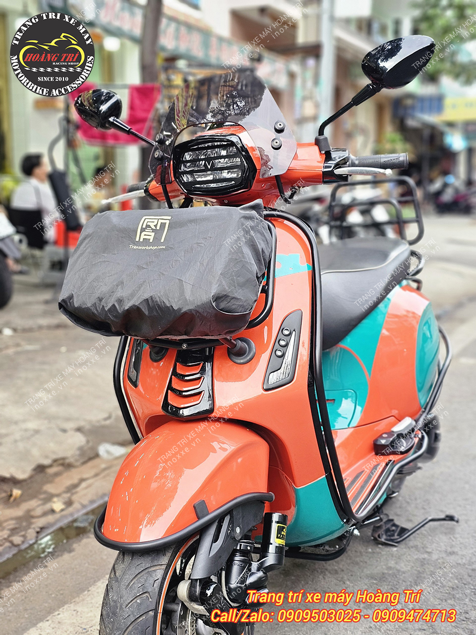 Baga trước Vespa Sprint, Vespa Primavera sơn tĩnh điện