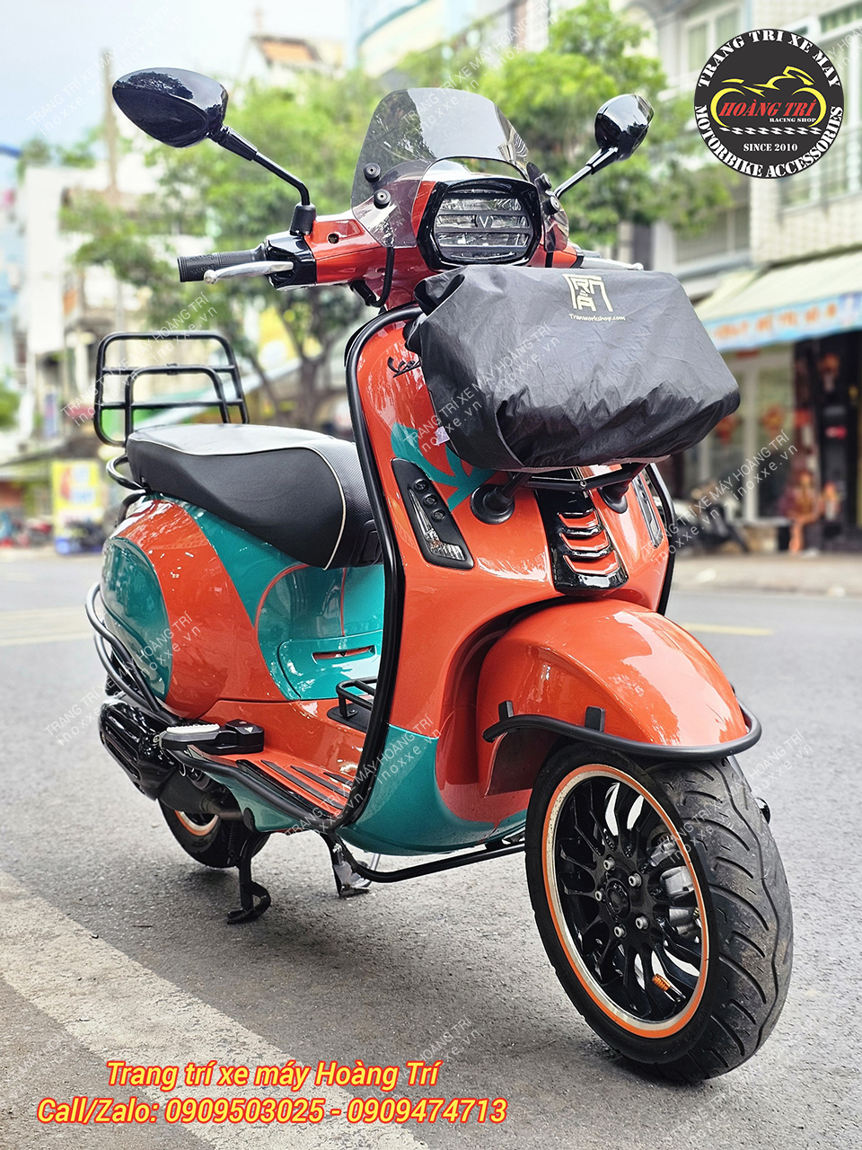 Baga trước Vespa Sprint, Vespa Primavera sơn tĩnh điện