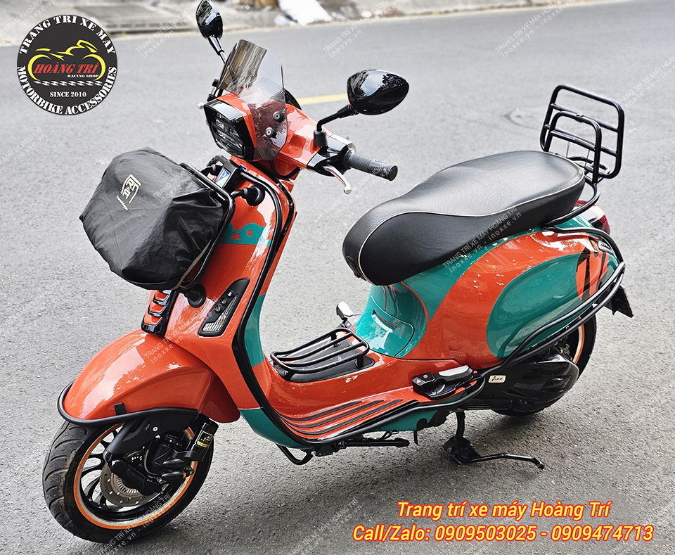 Baga sau Vespa Primaver/Vespa Sprint có quai sơn tĩnh điện