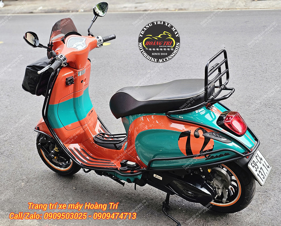 Baga sau Vespa Primaver/Vespa Sprint có quai sơn tĩnh điện