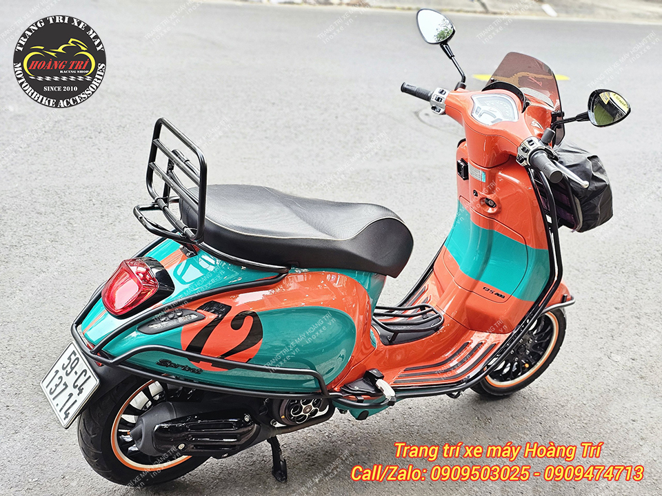 Baga sau Vespa Primaver/Vespa Sprint có quai sơn tĩnh điện